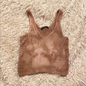 Cloud dyed ribbed brandy Melville tank